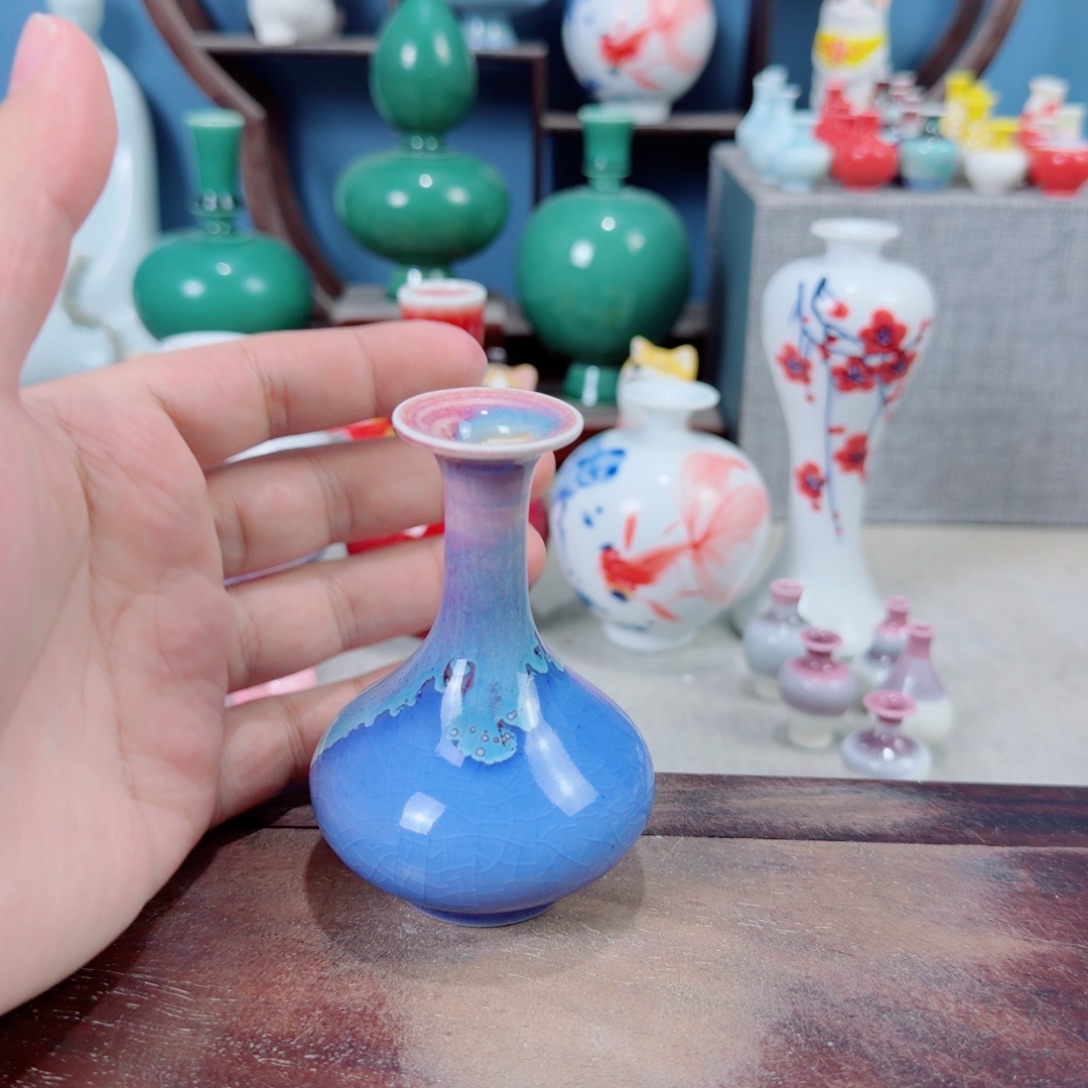 陶瓷手工小花器摆件