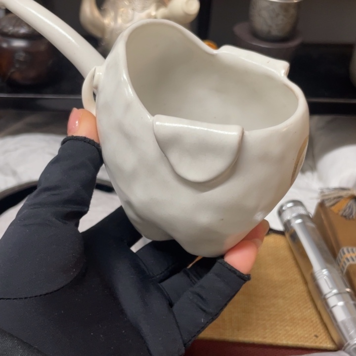 白泥中古工艺品摆件