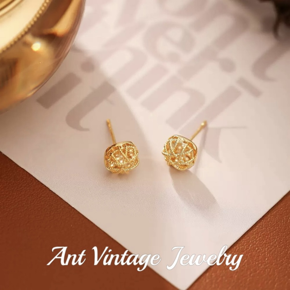 铜合金耳饰 【3063】法*方糖NSKS