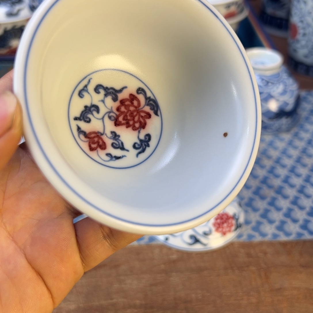 摆件景德镇手工手绘陶瓷微瑕