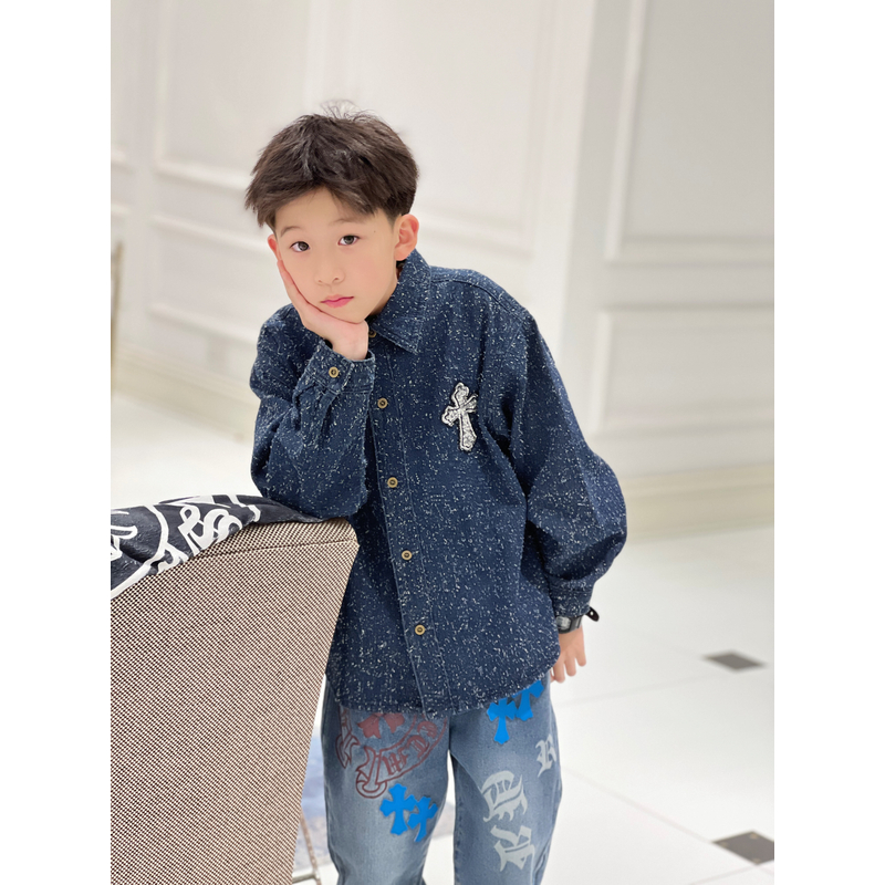 E Magic Box童装“明星宝贝”儿童限量款秋季牛仔外套B5380