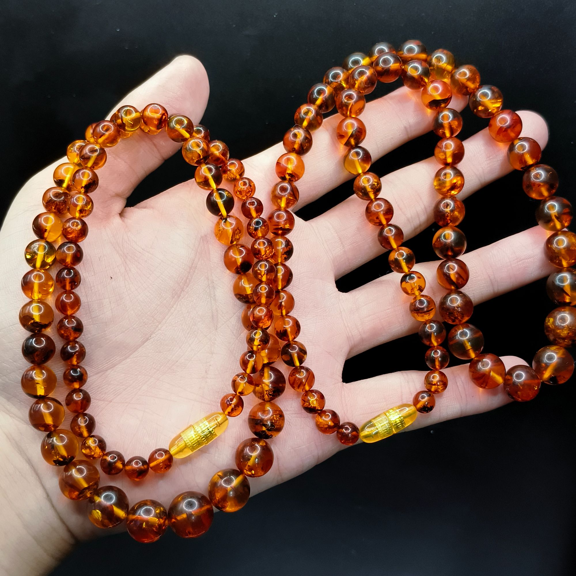 【李想精选】琥珀塔链M7【多样性发其一】约6-11mm