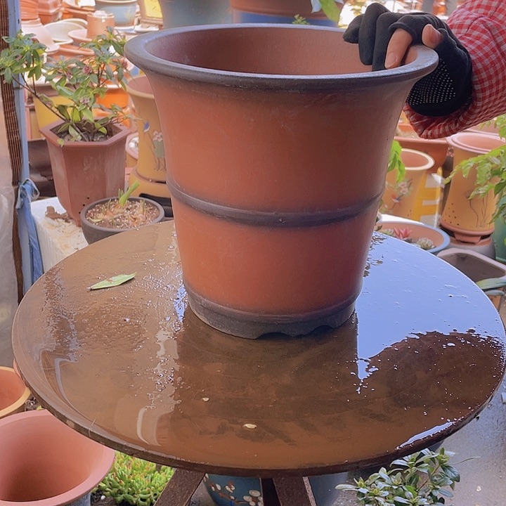 紫砂宜兴紫砂仿古种树小