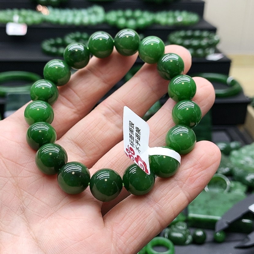 【闪购商品】和田玉（碧玉）手链未镶嵌做**己