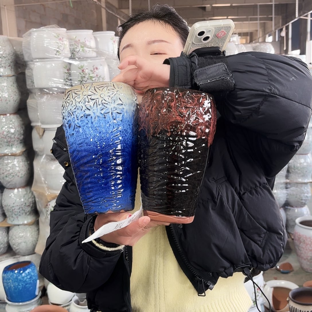 正品两个高22/12红陶