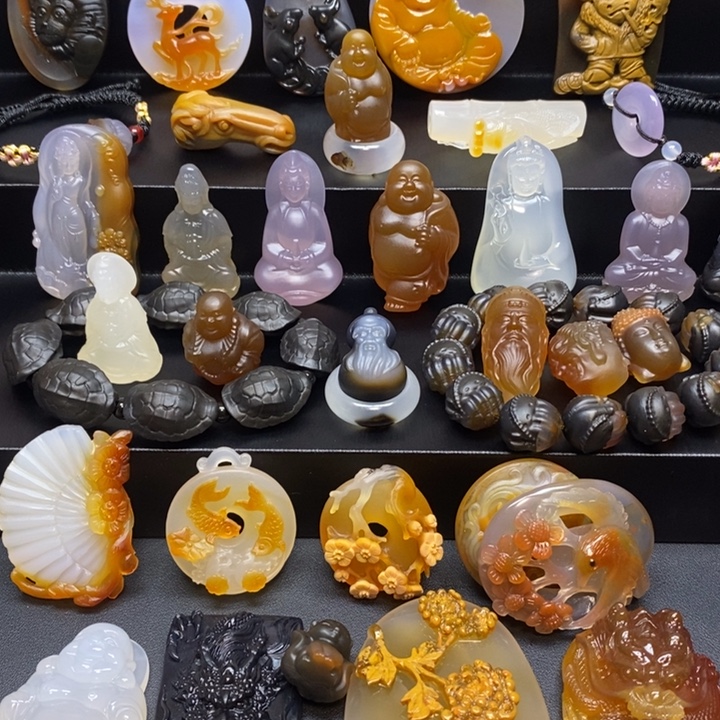 玛瑙/玉髓未镶嵌吊坠(不含链)