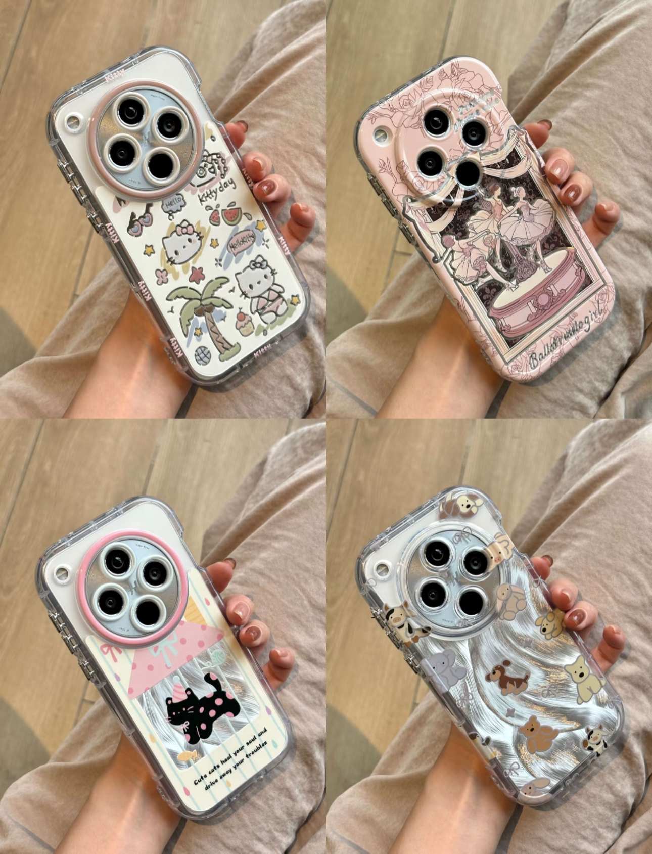 适用于华为荣耀小米红米粉色芭蕾oppo苹果vivo可爱个性手机壳顶