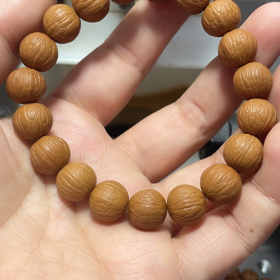 鱼***猴头核桃吊坠原皮原色