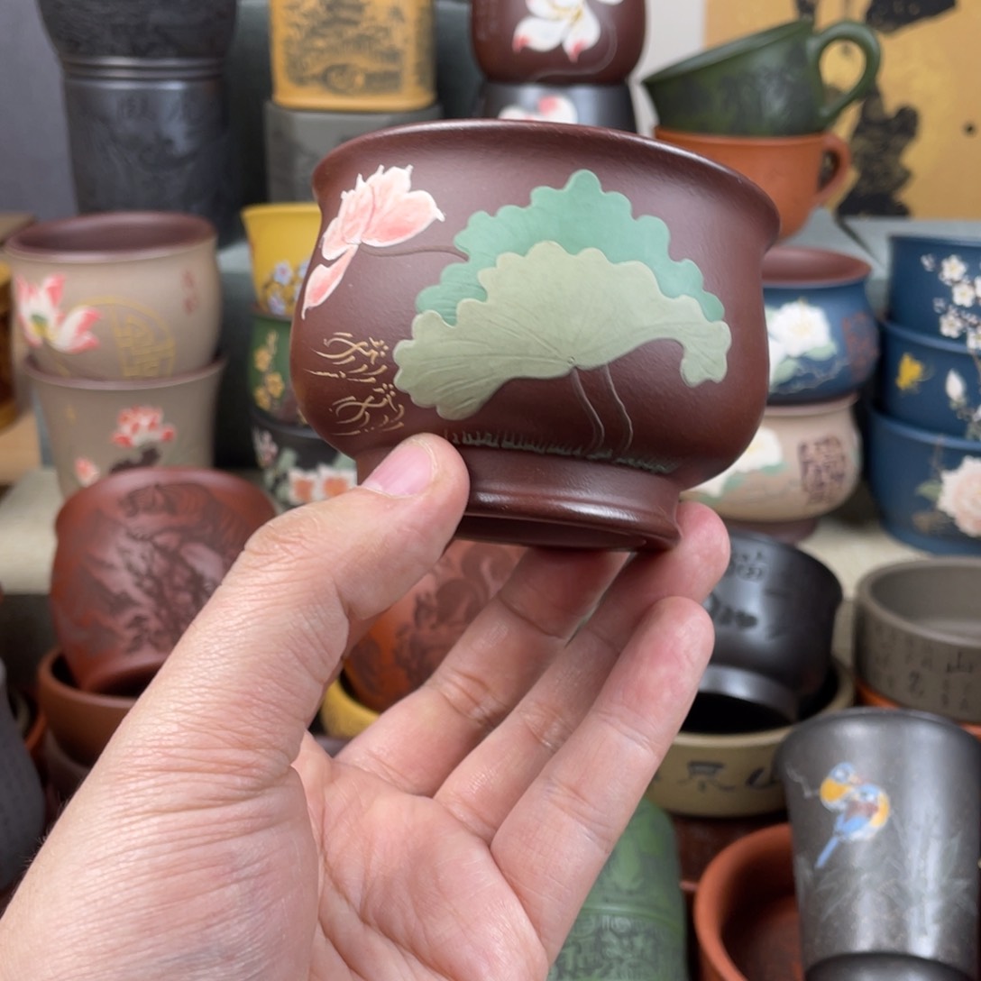 紫砂茶杯紫砂茶杯