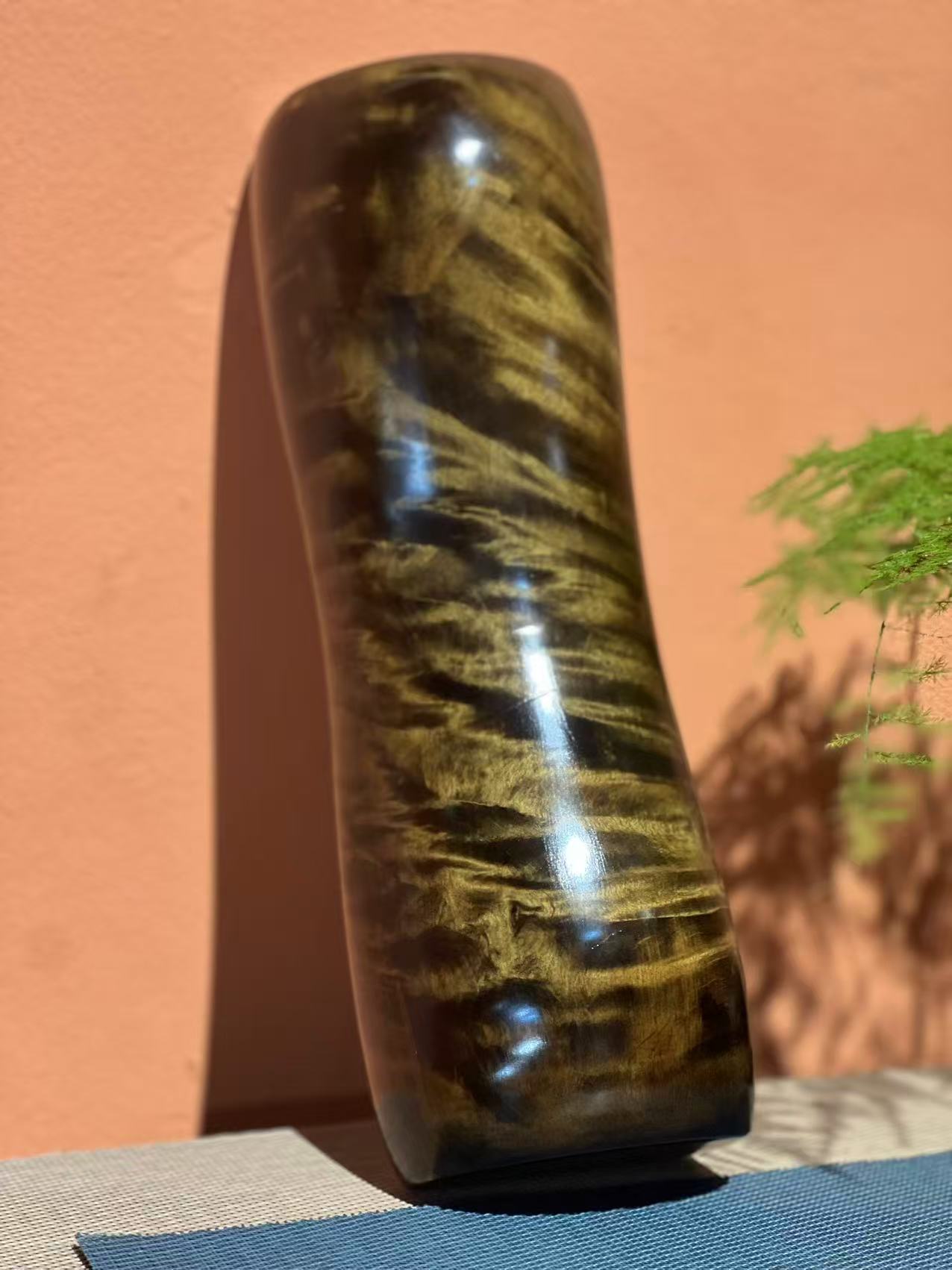  阴沉金丝楠木精品富贵颈椎枕/单个