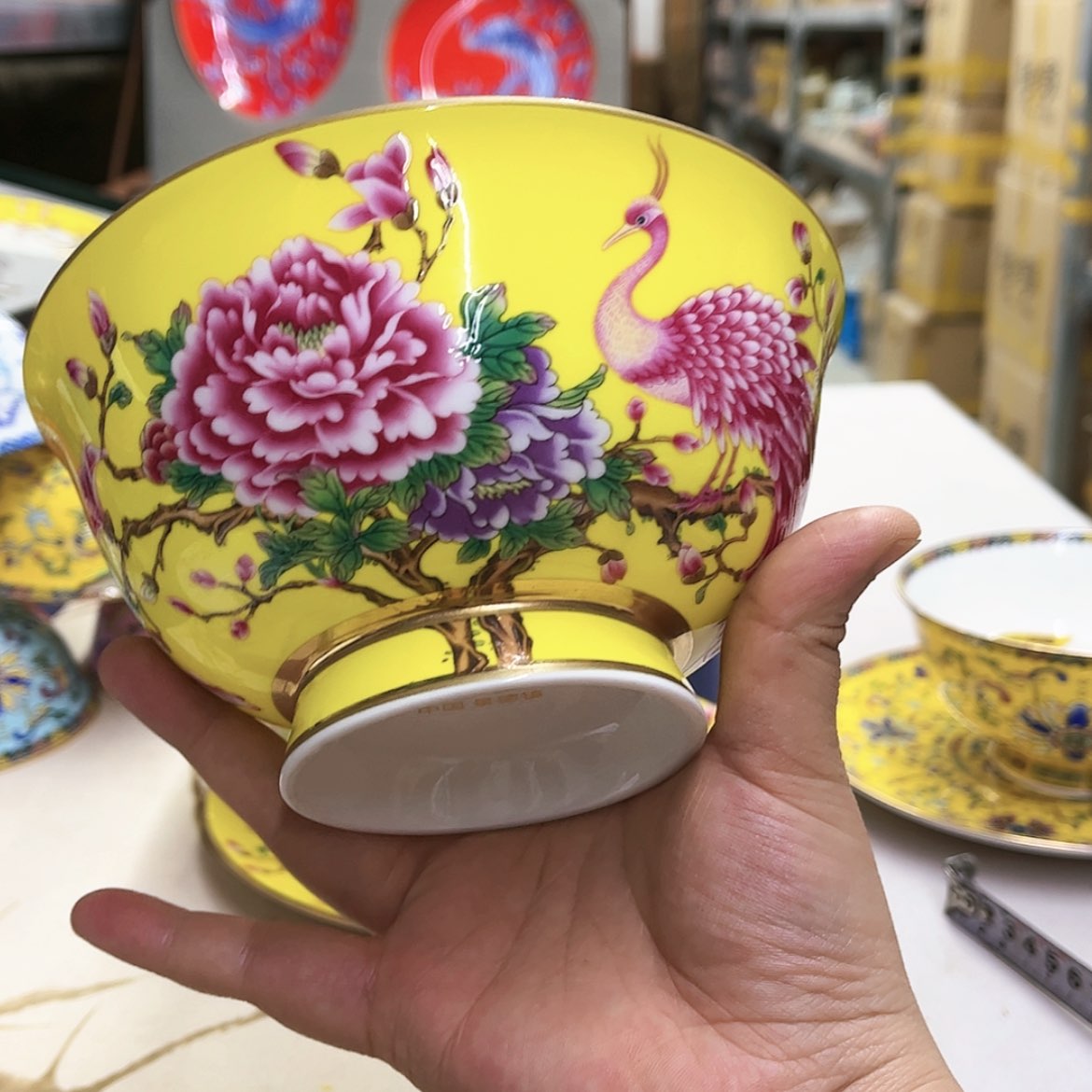 【闪购商品】骨瓷6英寸2黄。。。。。。。