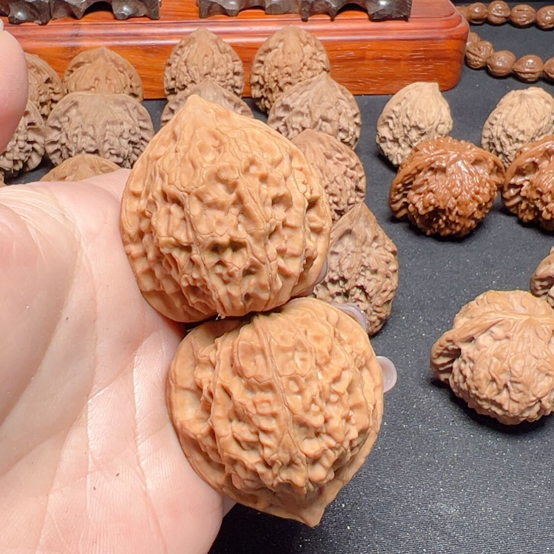 文玩核桃把件野麻38