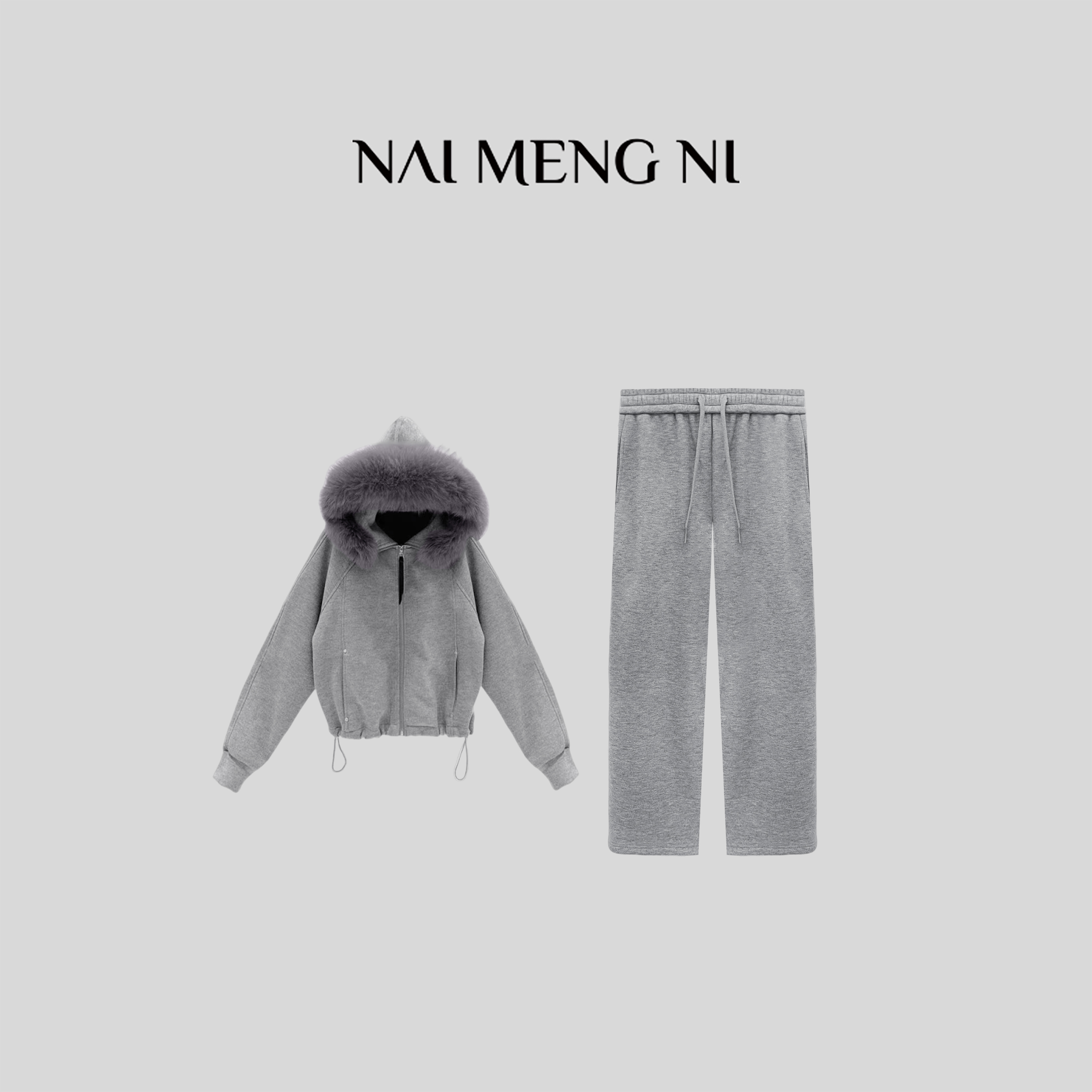 二姐定制 百搭厚款冬季潮牌女装皮衣短款时尚风老钱风26N74415