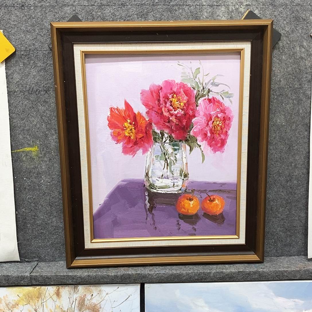 油画不带外框油画作品