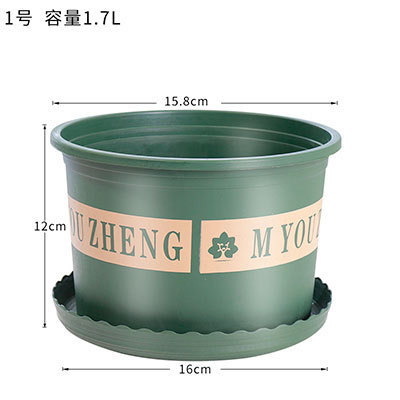 塑料加厚加仑花盆送托盘包邮