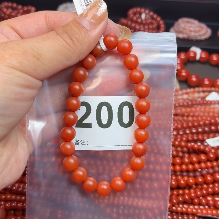 胖***虎玛瑙/玉髓未镶嵌手串