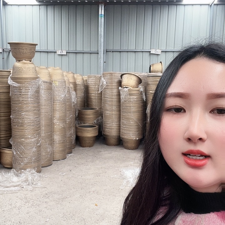 复合圆形60花盆1个无孔