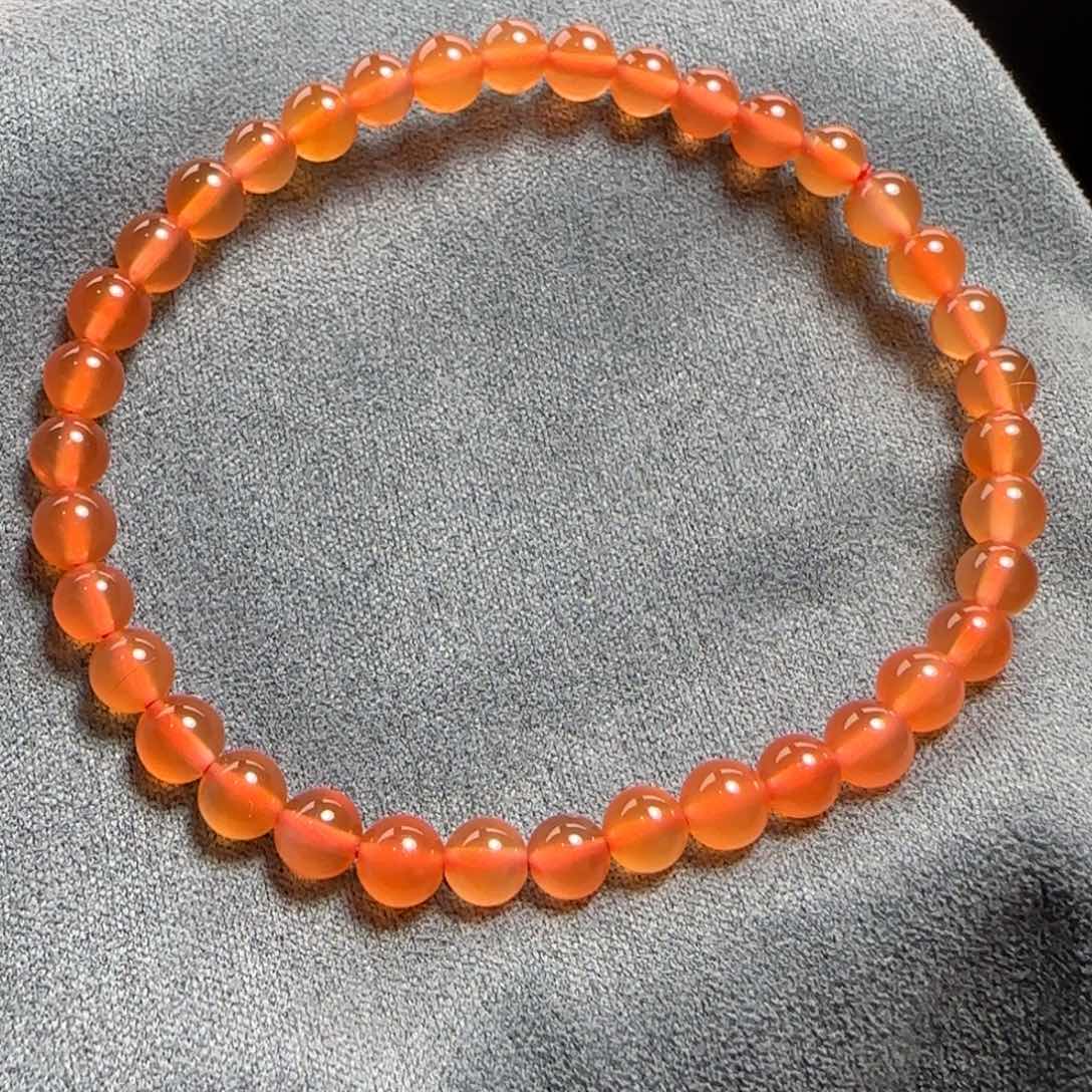 南红玛瑙5+单圈18K金镶嵌