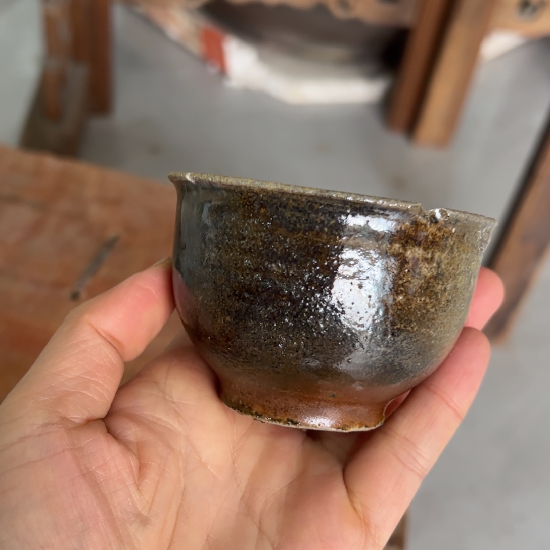 贵台龙窑柴烧茶杯A20