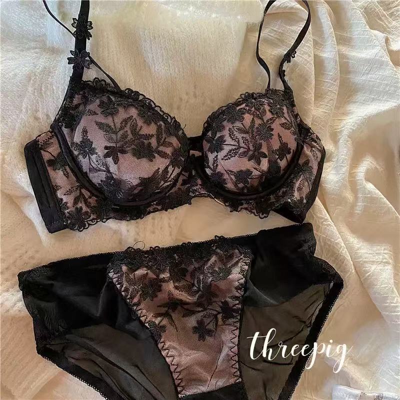 法式防凸点聚拢上托青年女性文胸女士内衣套时尚透气