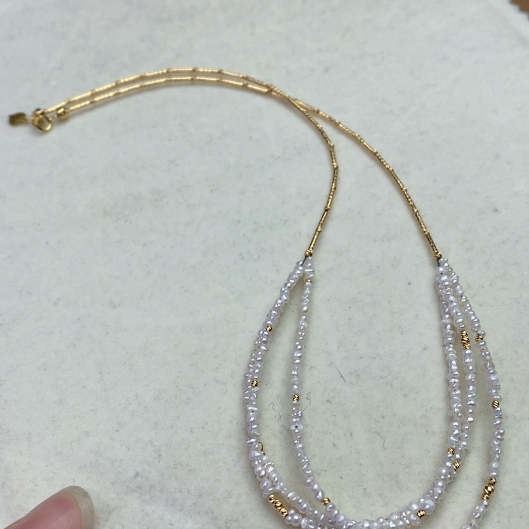 海水珍珠颈饰18K金镶嵌