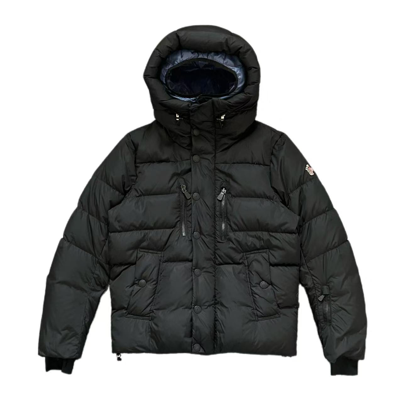 99新 MONCLER 厚款黑色滑雪服双层4码