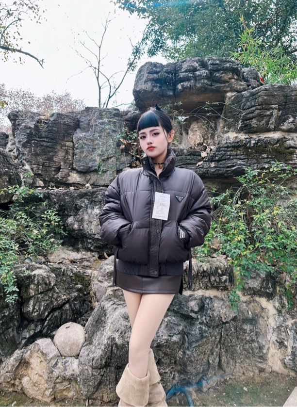棉服女短款PU仿皮韩版立领小个子小棉袄冬装外套新款免洗面料棉衣