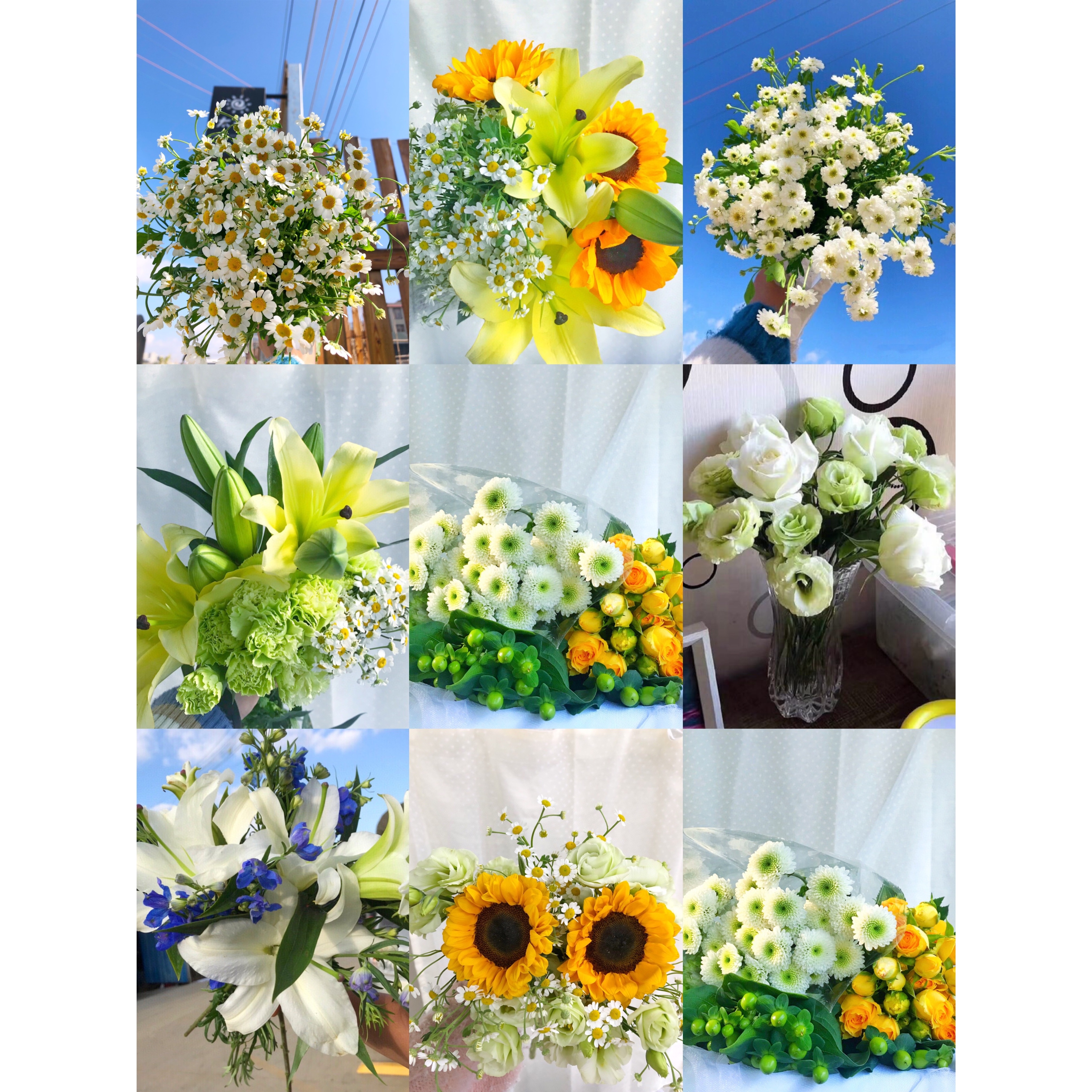 【鲜花自选  满五件包邮】 玫瑰康乃馨百合洋桔梗向日葵配花配草