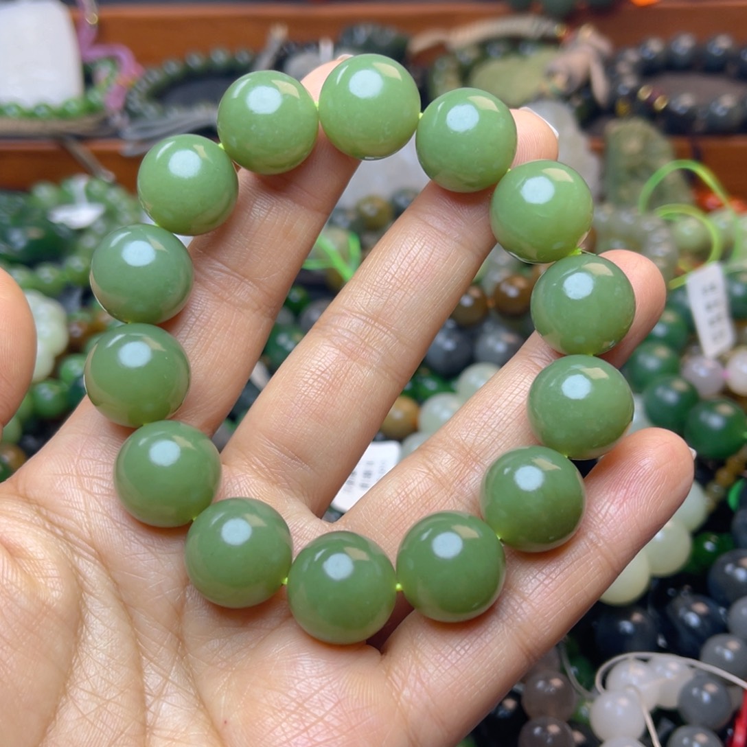 和田玉未镶嵌手链