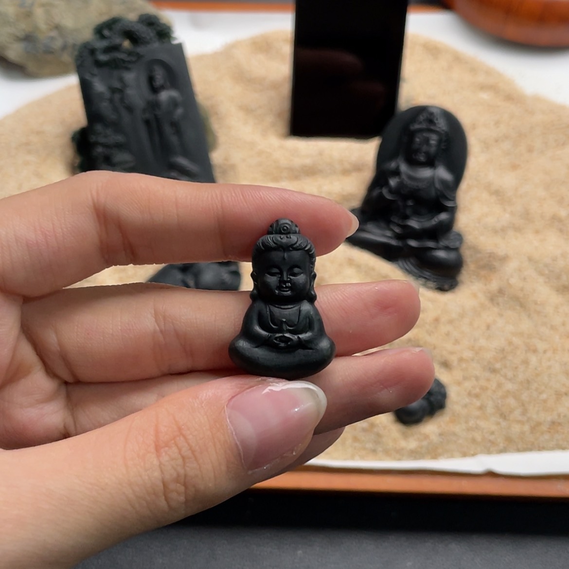 【闪购商品】定制翡翠未镶嵌墨翠