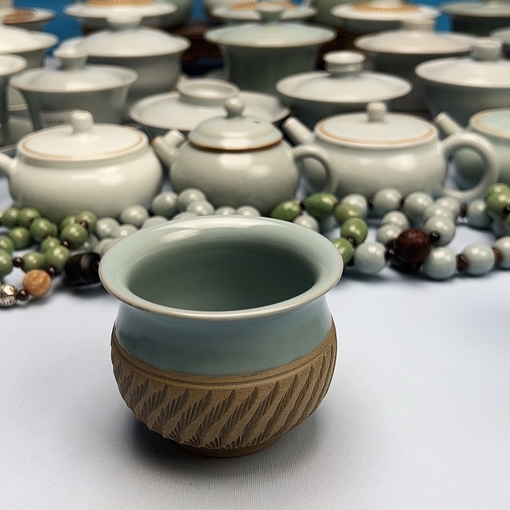 杯仿古釉卢施杯原矿原釉原产地