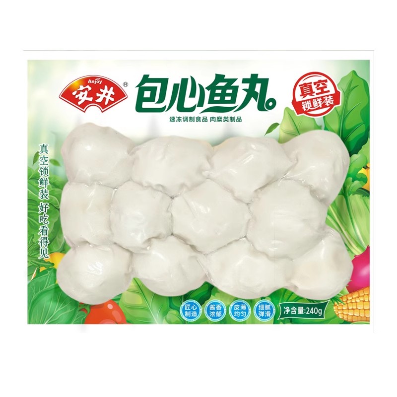 安井锁鲜装包心鱼丸240g