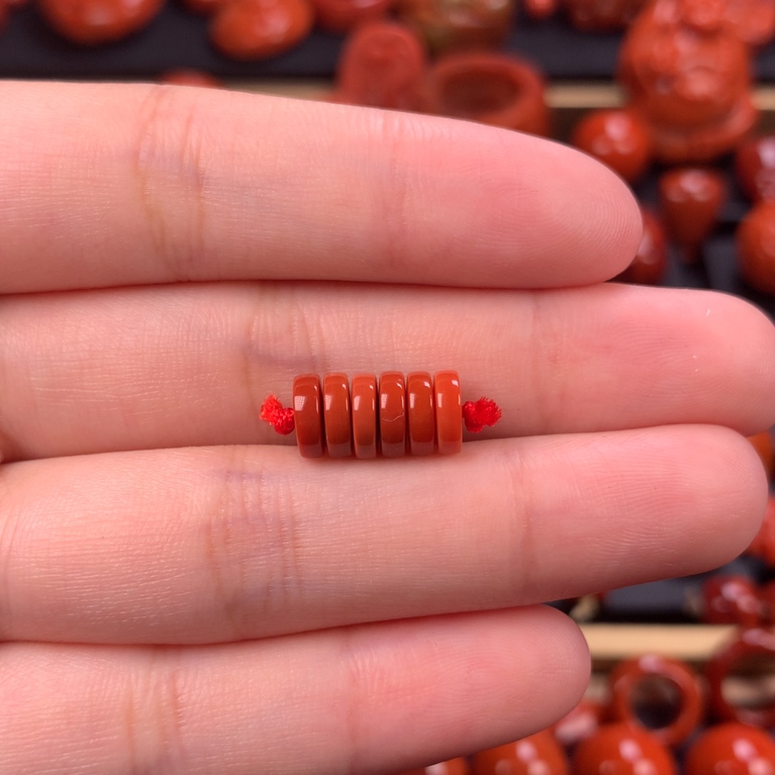 未镶嵌隔片7.2mm南红玛瑙