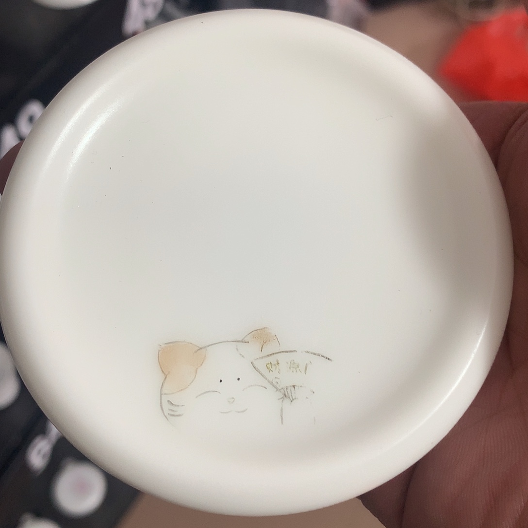 冰种素烧手绘盖置