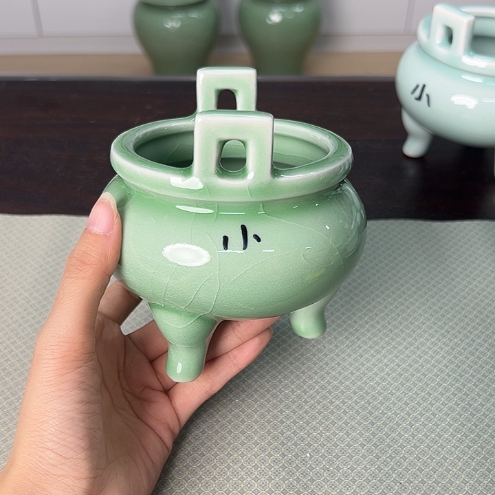 龙泉云间青瓷小米茶器