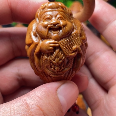 橄榄核手串/手链龙财单子竹环穿配4.0左右