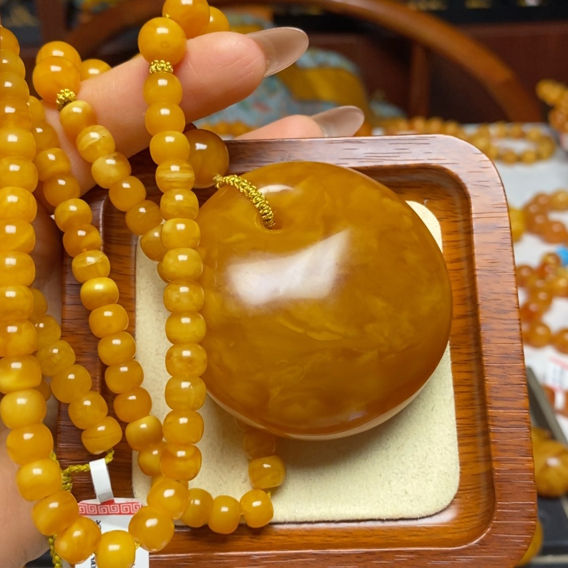 【闪购商品】蜜蜡颈饰未镶嵌项链