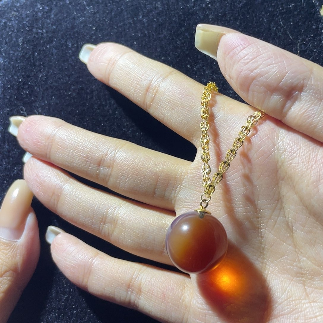 蓝珀珠宝奇石银S925镶嵌17