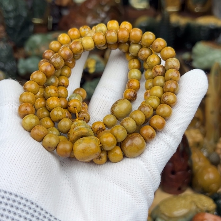 岫岩河磨玉（透闪石质玉）手串未镶嵌跆***喆