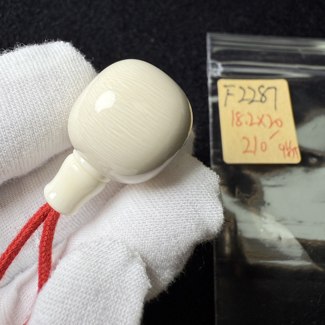 F2287猛犸象牙藏式分体三通桶珠分体18.7*20冰料果冻料