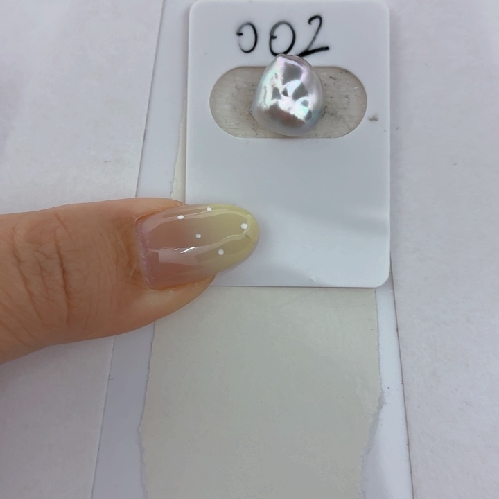 海水珍珠裸珠海水珍珠大溪地铂金灰keshi 裸珠