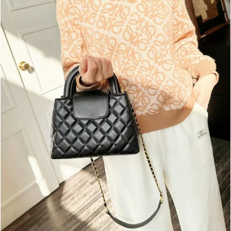 高定手提菱格翻盖气质斜挎女包M9311Kelly