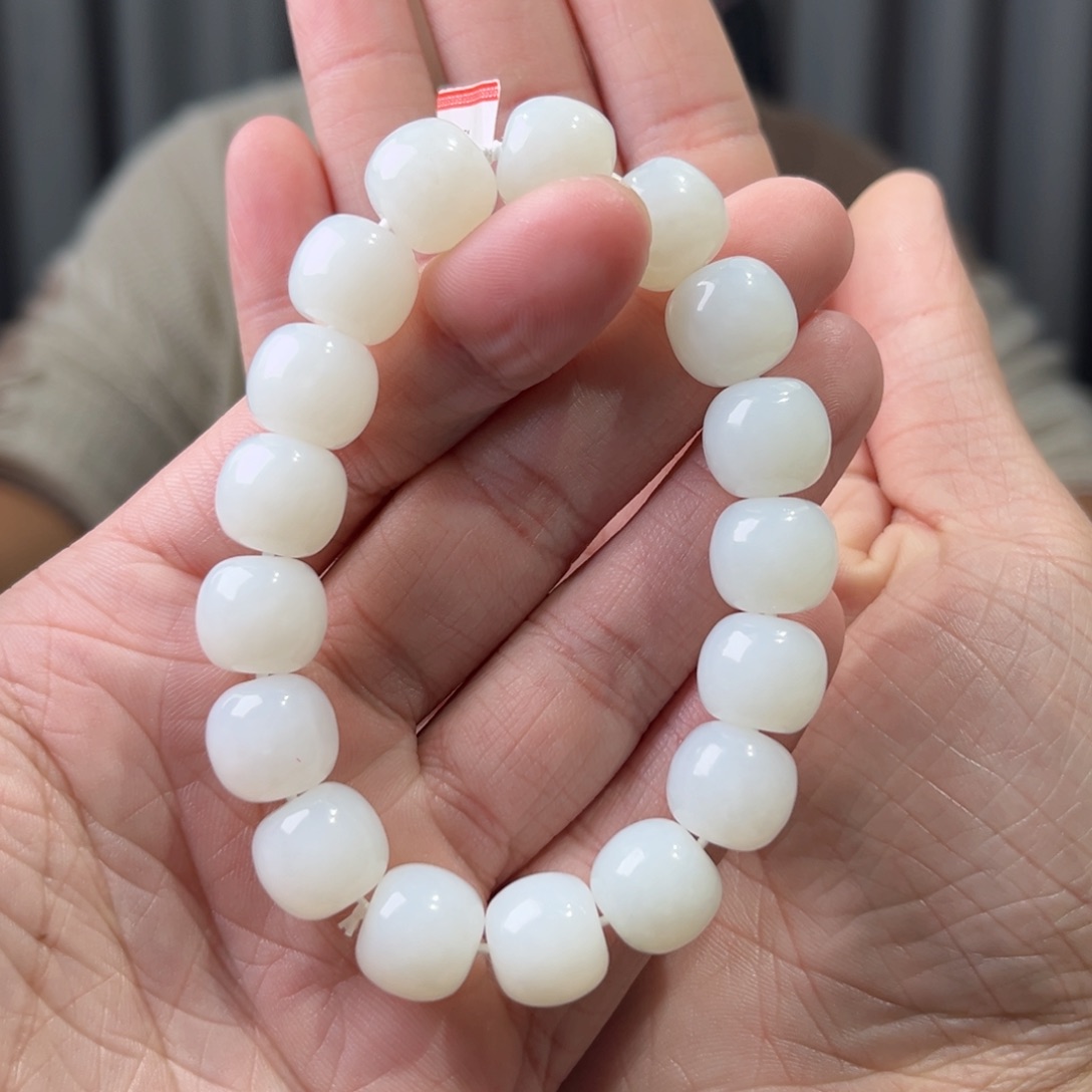 和田玉未镶嵌手串天然和田玉新疆且末天泰料老型卡13