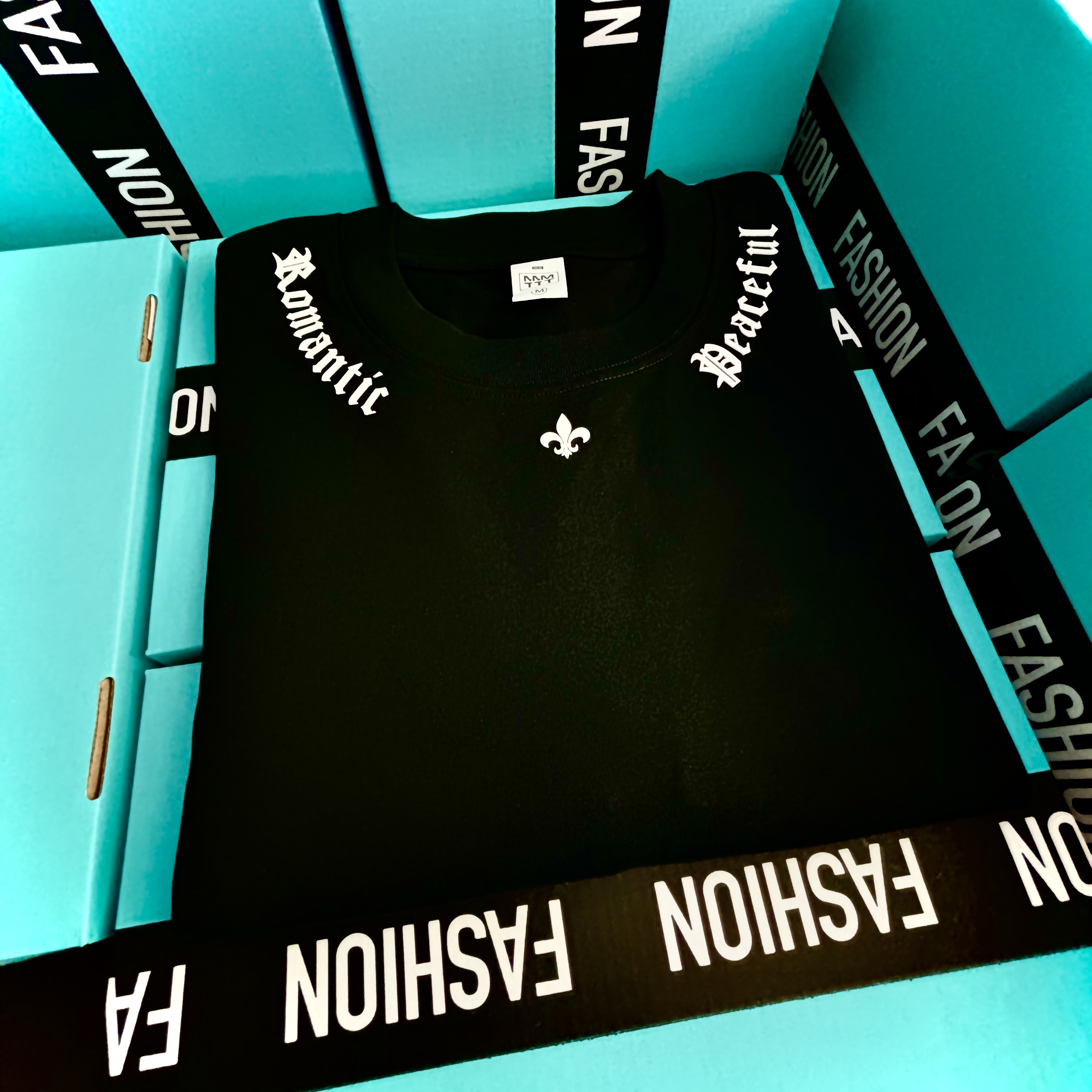 A新【海外专柜 正品专卖店】【D799】腿姐彩绘骨架短袖宽松纯棉