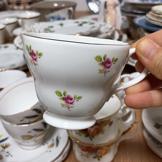 盖碗欧瓷瓷器中古美品