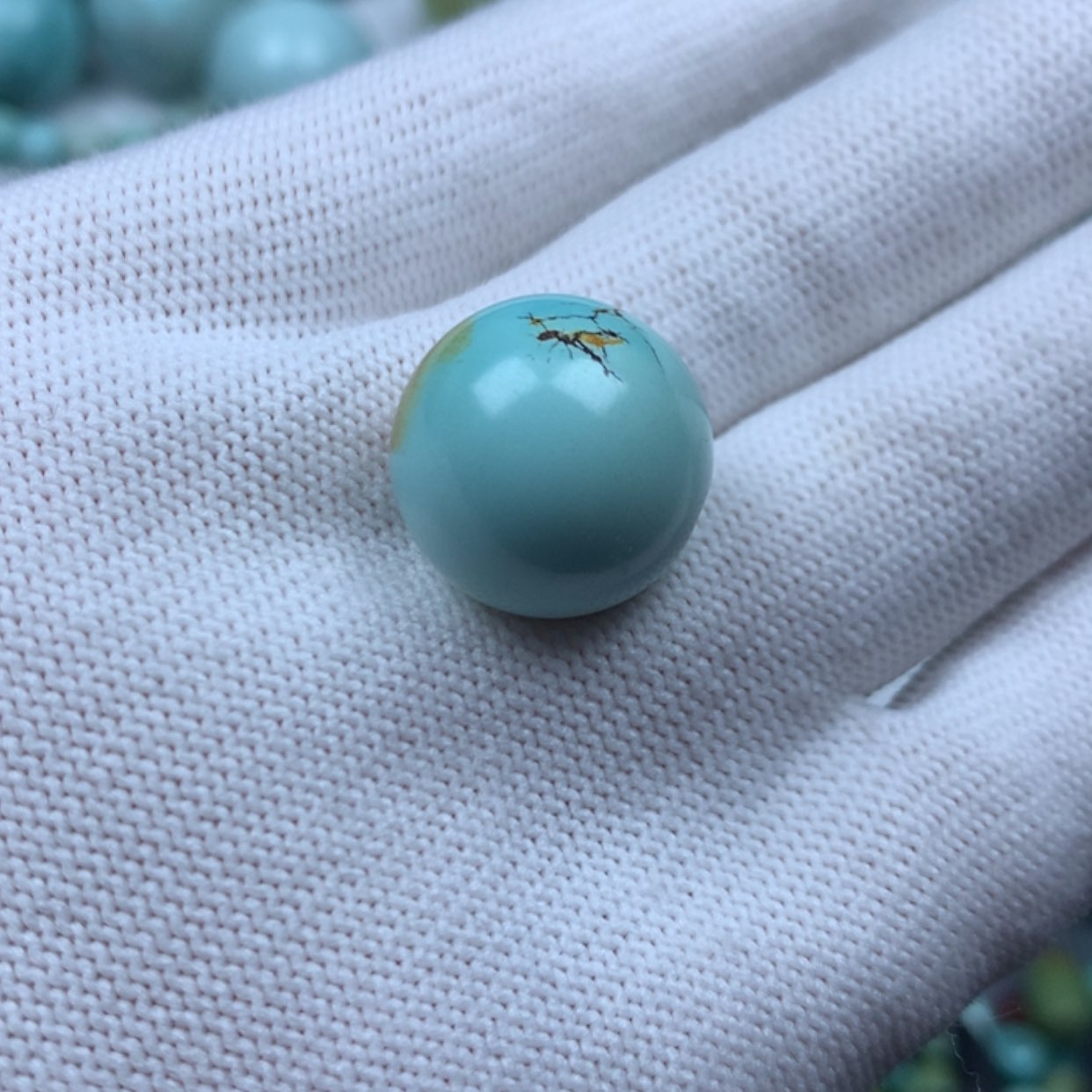 【闪购商品】绿松石珠宝奇石未镶嵌茶**味