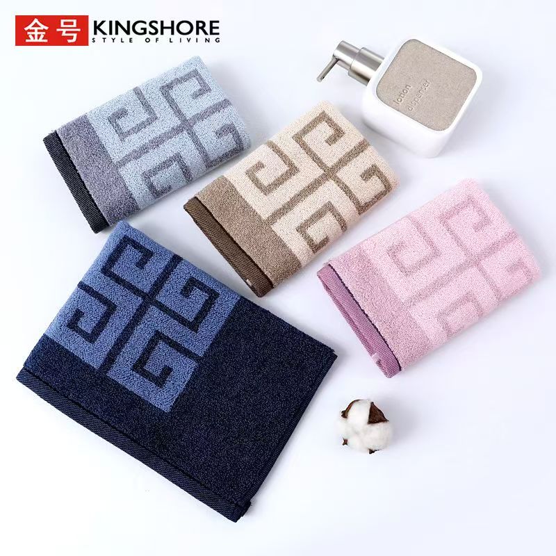 金号方巾柔软纯棉高端家用面巾情侣吸水加厚日用擦脸成人学生