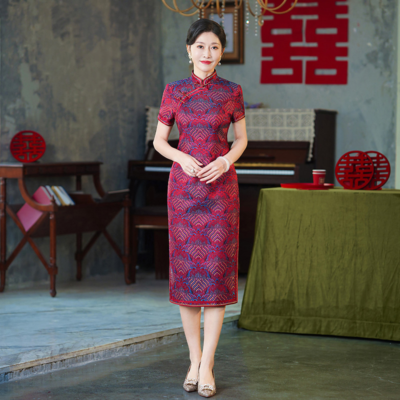 礼服妈妈旗袍婚宴装1192024喜婆婆新中式婚礼女年轻新款夏季改良