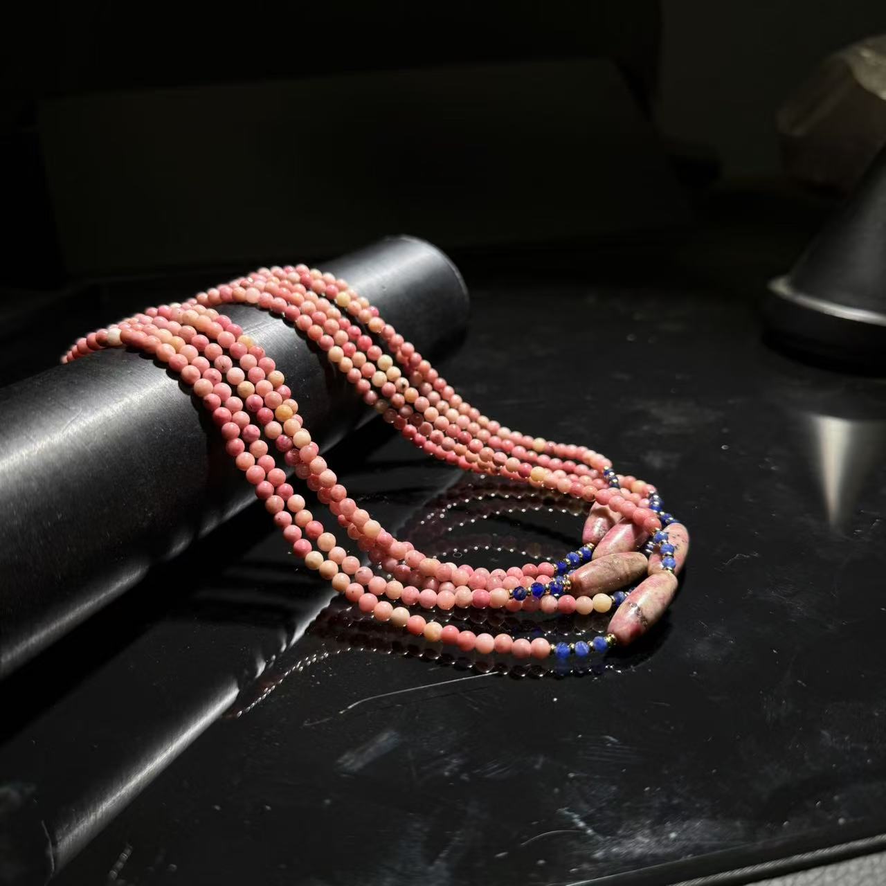 天然辰砂【皇后甄选】C062405 樱花粉款式项坠 多样性发其一