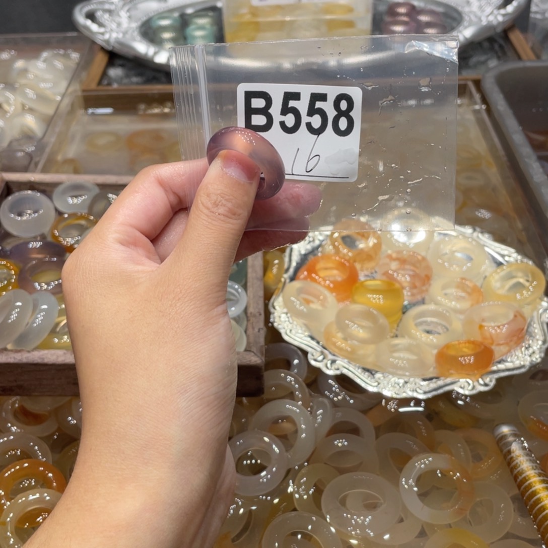 玛瑙/玉髓未镶嵌戒指558